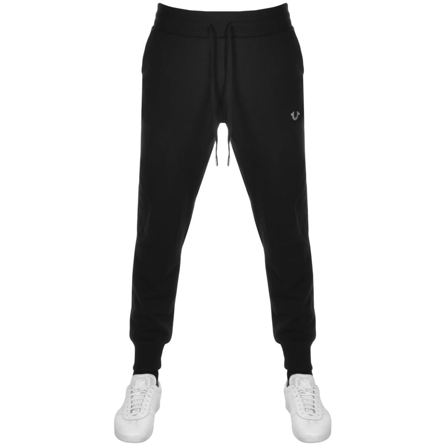 Alternative Image for ProductTrue Religion Horseshoe Logo Jogging Bottoms Black1
